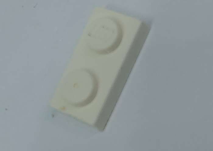 ORIGINAL NINJAGO LEGO Plate 1 x 2 WHITE