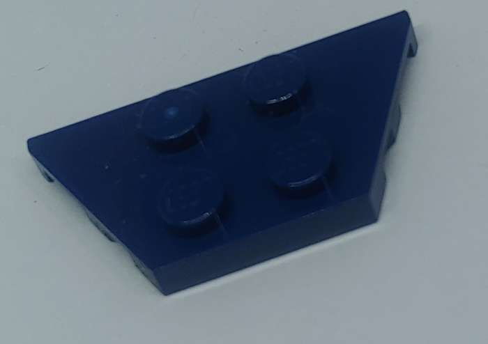 ORIGINAL NINJAGO LEGO Wedge, Plate 2 x 4 DARK BLUE