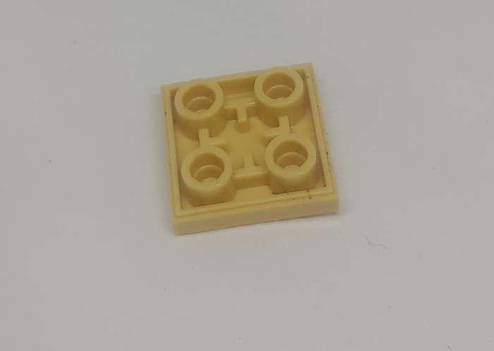 ORIGINAL NINJAGO LEGO Tile Modified 2 x 2 Inverted TAN