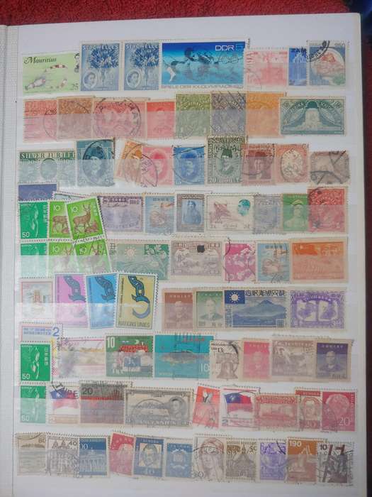 USED A4 LIGHTHOUSE STOCKBOOK LOADED WITH WORLD STAMPS 16/32 PAGES