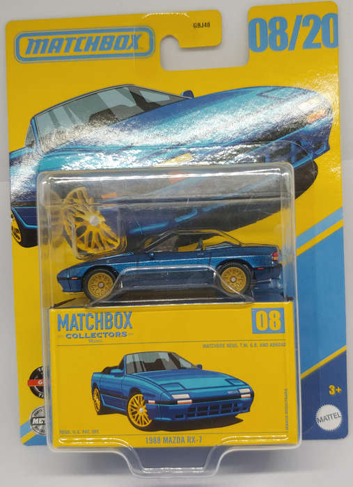 MATCHBOX 1988 MAZDA RX7 1/64 MINT IN BOX