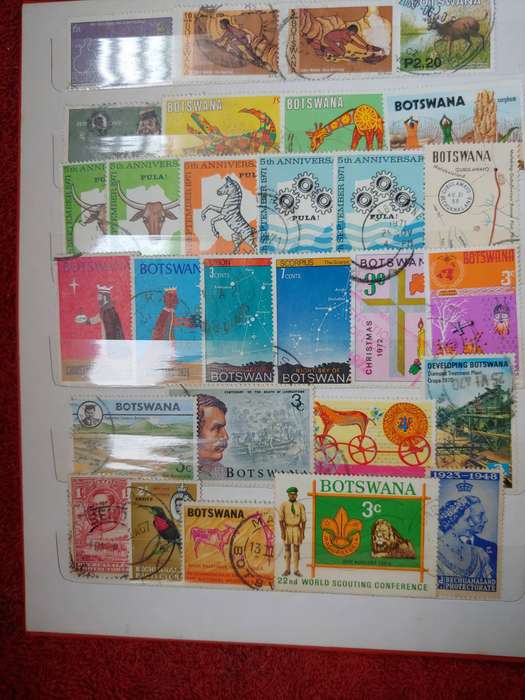 A5 STOCKBOOK LOADED WITH AFRICAN STAMPS 18 PAGES NOT ALL SHOWN