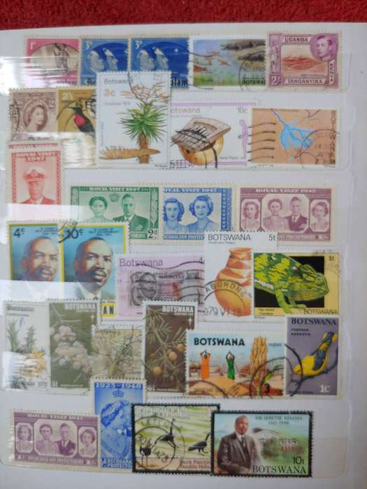 A5 STOCKBOOK LOADED WITH AFRICAN STAMPS 18 PAGES NOT ALL SHOWN