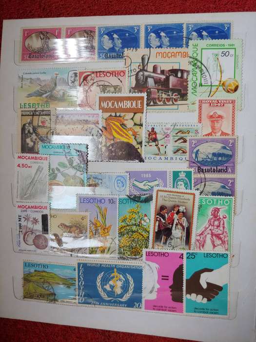 A5 STOCKBOOK LOADED WITH AFRICAN STAMPS 18 PAGES NOT ALL SHOWN