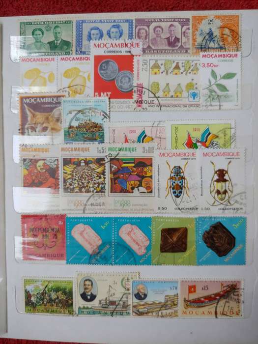 A5 STOCKBOOK LOADED WITH AFRICAN STAMPS 18 PAGES NOT ALL SHOWN