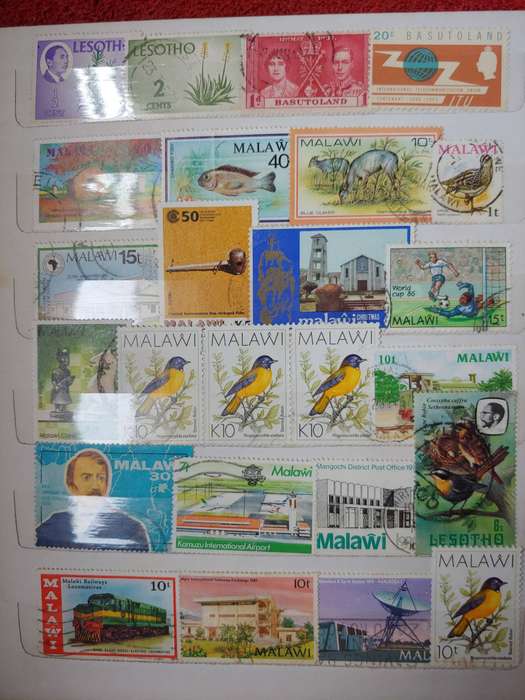 A5 STOCKBOOK LOADED WITH AFRICAN STAMPS 18 PAGES NOT ALL SHOWN