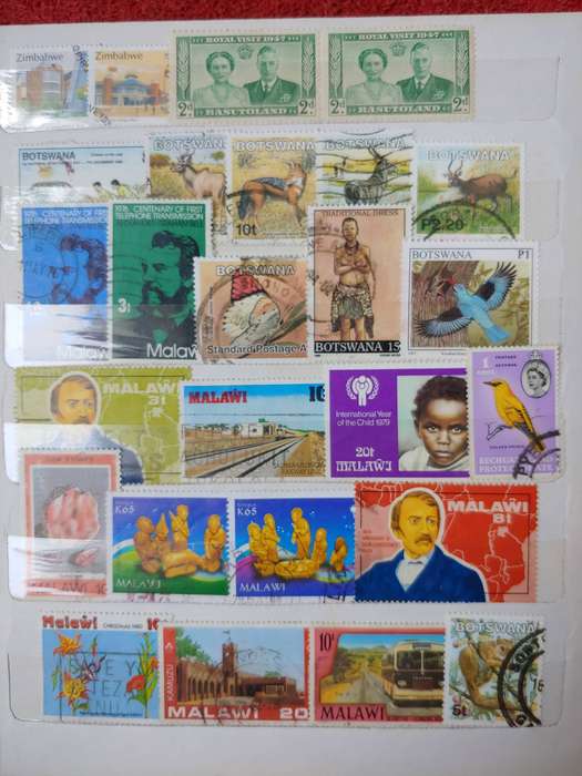 A5 STOCKBOOK LOADED WITH AFRICAN STAMPS 18 PAGES NOT ALL SHOWN