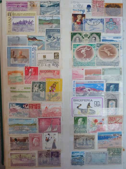 MASSIVE AMOUNT OF STAMPS IN A4 32 DOUBLE SIDED PAGES MANY FINDS POSSABLE NOT CHECKED