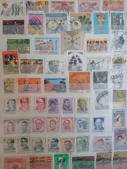 A4 IDEAL ALBUM LOADED WITH MIXED WORLD STAMPS 16/32 PAGE NOT ALL SHOWN NOT CHECKED