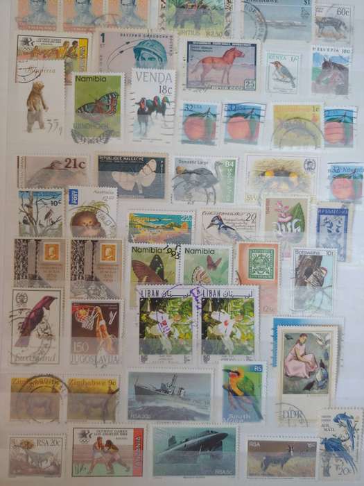 A4 IDEAL ALBUM LOADED WITH MIXED WORLD STAMPS 16/32 PAGE NOT ALL SHOWN NOT CHECKED
