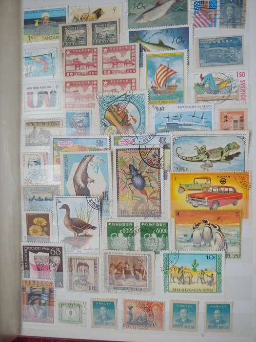 A4 IDEAL ALBUM LOADED WITH MIXED WORLD STAMPS 16/32 PAGE NOT ALL SHOWN NOT CHECKED