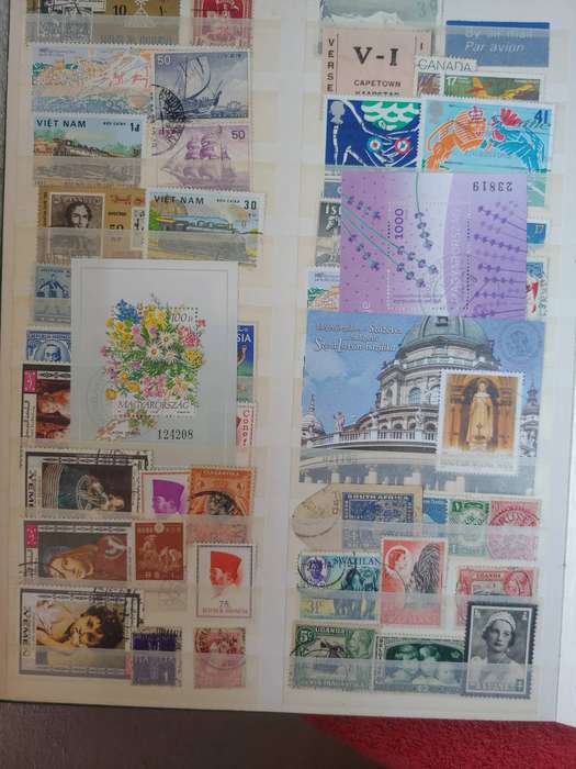 A4 PATENTO ALBUM LOADED WITH MIXED WORLD STAMPS 16/32 PAGE NOT ALL SHOWN NOT CHECKED
