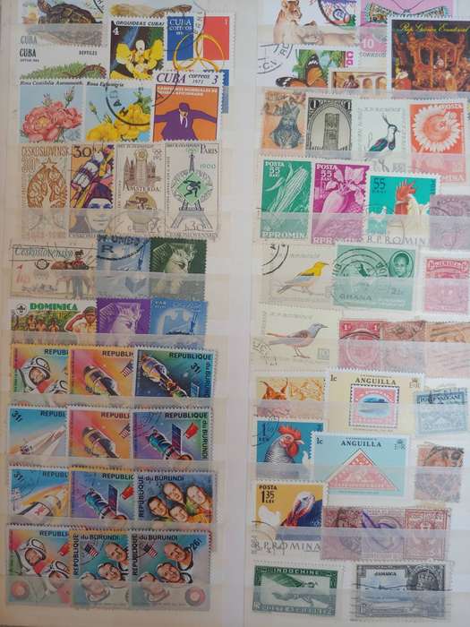 A4 PATENTO ALBUM LOADED WITH MIXED WORLD STAMPS 16/32 PAGE NOT ALL SHOWN NOT CHECKED