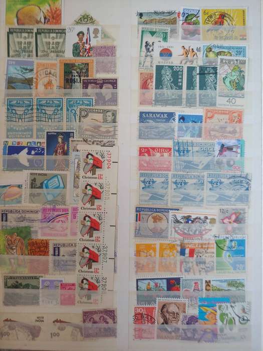 A4 PATENTO ALBUM LOADED WITH MIXED WORLD STAMPS 16/32 PAGE NOT ALL SHOWN NOT CHECKED