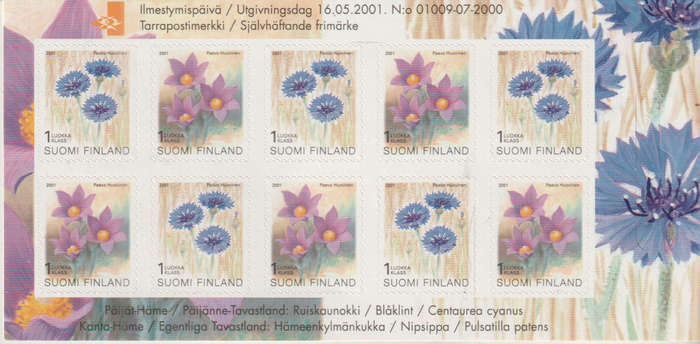 FINLAND 2001 Flower UMM SG 1637/8