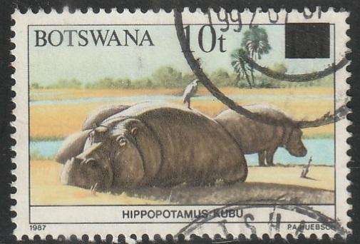 BOTSWANA 1992 Animals of Botswana Stamps of 1987 Surcharged ULH SG 726