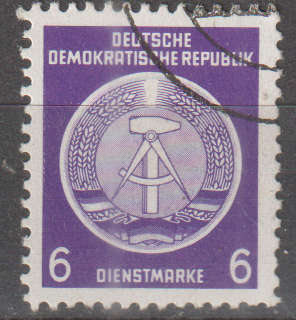 DDR 1954 Coat of Arms - Administration Post ULH SG EO186