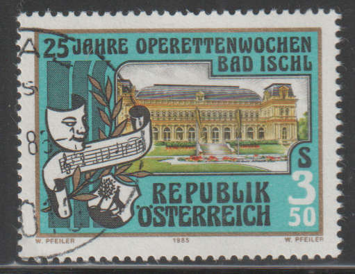 AUSTRIA 1985 The 25th Anniversary of the Operetta Festival of Bad Ischl UNH SG 2060