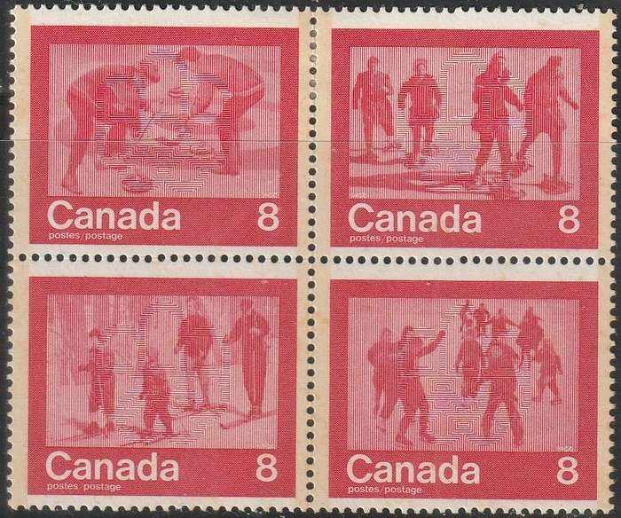 CANADA 1974 Olympic Games - Montreal 1976, Canada - Winter Activities MM SG 786-9