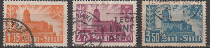 FINLAND 1941 The reconquest of Wiborg ULH  SG 349-51