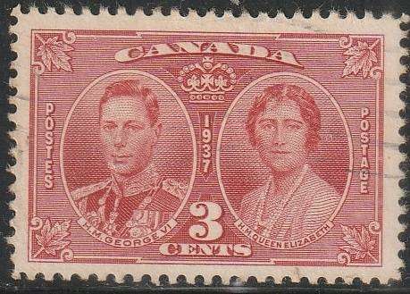 CANADA 1937 Coronation of King George VI ULH SG 356