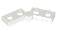 USED LEGO Hinge Plate 1 x 4 Swivel (2429 / 2430) WHITE