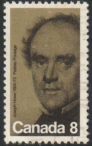 CANADA 1973 The 100th Anniversary of the Death of Joseph Howe, Nova Scotian Politician ULH SG 755