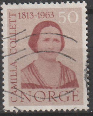 NORWAY 1963 The 100th anniversary of the Birth of Camilla Collett UNH SG 545