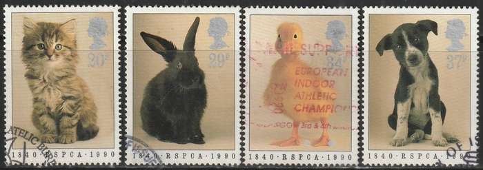 GB 1990 The 150th Anniversary of the Royal Society for Prevention of Cruelty to AnimaULH SG 1479-82