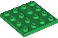 USED LEGO Plate 4 x 4 GREEN