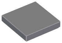 USED LEGO Tile 2 x 2 BLUEISH GRAY