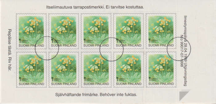 FINLAND  1999 Flowers - Primrose CTO WITH CIRCLE ? SG 1555
