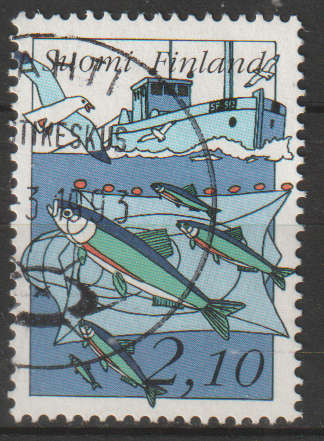 FINLAND  1991 Fishing ULH SG 1256