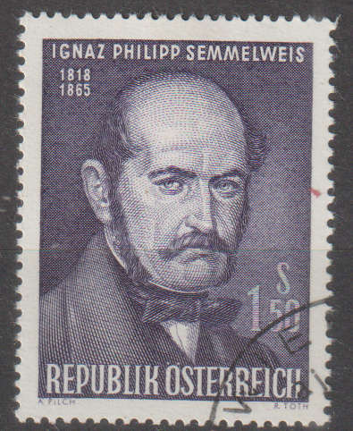 AUSTRIA 1965 The 100th Anniversary of the Death of Dr. Ignaz Philipp Semmelweis ULH SG 1455