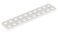 USED LEGO Plate 2 x 10 WHITE