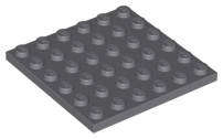 USED LEGO Plate 6 x 6 DARK BLUEISH GRAY