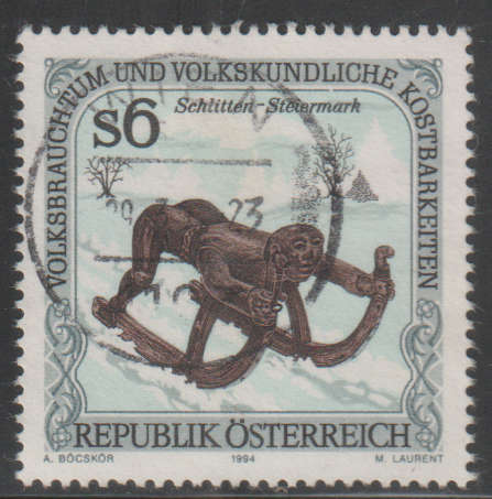 AUSTRIA 1994 National Customs and Folklore Treasures UNH SG 2364