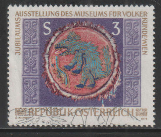 AUSTRIA 1978 Anniversary Exhibit for Ethnology in Vienna UNH SG 1802
