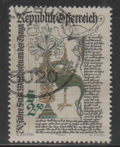 AUSTRIA 1980 The 750th Anniversary of Waidhofen on Thaya UNH SG 1886