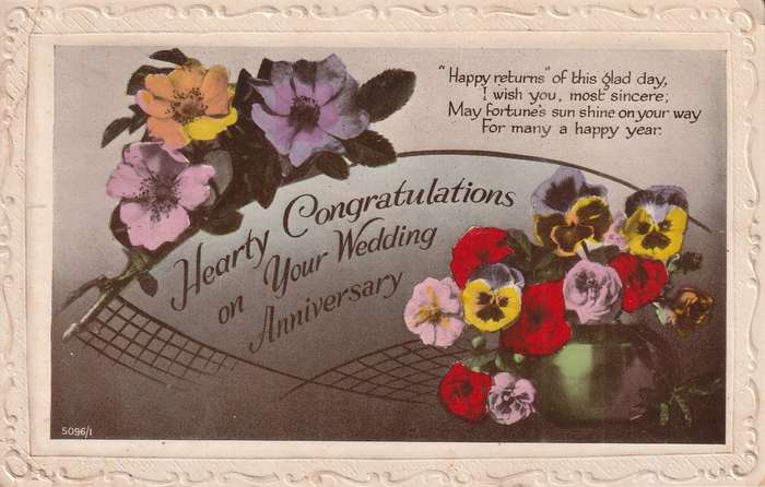 ANNIVERSARY POST CARD