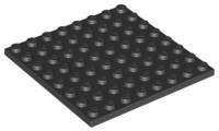 USED LEGO Plate 8 x 8  BLACK