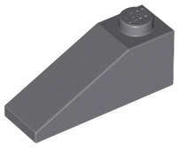 USED LEGO Slope 33 3 x 1 DARK BLUEISH GRAY