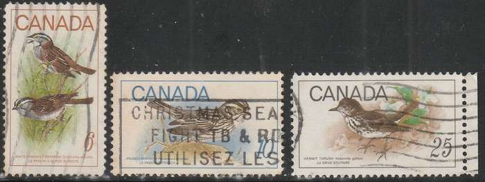 CANADA 1969 Birds ULH SG 650-3