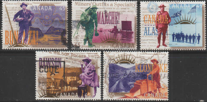 CANADA 1996 The 100th Anniversary of the Yukon Gold Rush ULH SG 1685-9