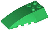 USED LEGO Wedge 6 x 4 Triple Curved GREEN