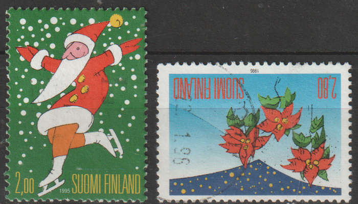 FINLAND 1995 Christmas stamps ULH SG 1409/10