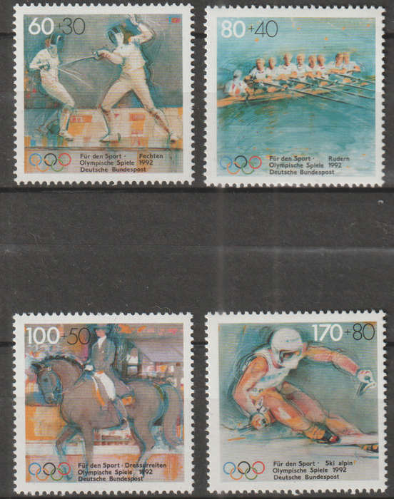 GERMANY 1992 Summer and Winter Olympic Games - Barcelona, Spain and France UMM SG 2438-41