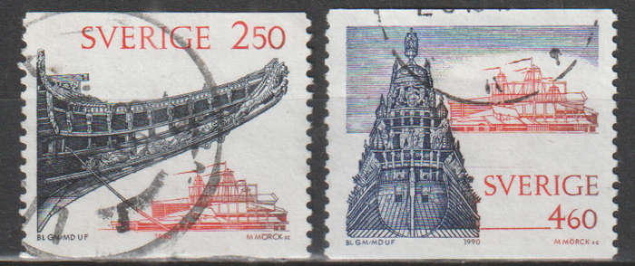 SWEDEN 1990 The New Vasa Museum ULH SG 1513/4