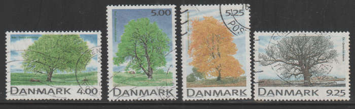 DENMARK 1999 Danish Broadleaf Trees ULH SG 1159-62