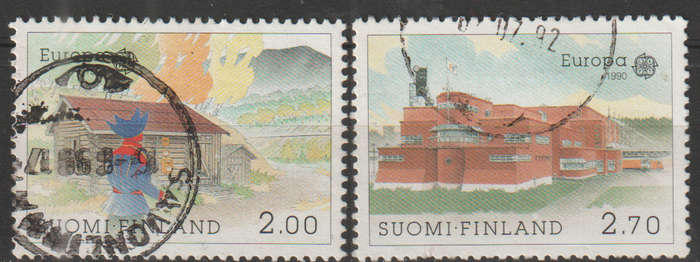 FINLAND 1990 EUROPA Stamps - Post Offices ULH SG 1223/4